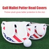 Waterproof PU Golf Mallet Headcover Center Putter Cover Protector with