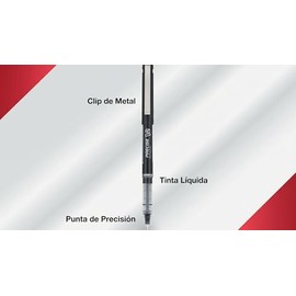 Pilot Precise V5, Bolígrafo, Tinta Líquida Colores Surtidos, Fino, Estuche 7 Piezas (26015)