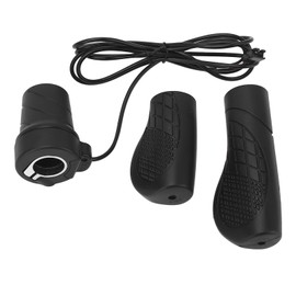 192X Electric Bicycle Half Twist Throttle Prevent Slip Rubber Universal Electric Bike Half Twist Throttle Handle Grip Regular Connector