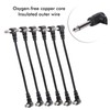 6PCS Guitar Effect Pedal Cables 6.35mm Elbow Right Angle Connector