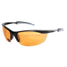ARMITAGE Safety Bifocal Glasses AMB-610777 (+2.00, Orange),Protective Eyewear, Poly-Carbonate, Magnifying Reading Protective Goggles for Men Women