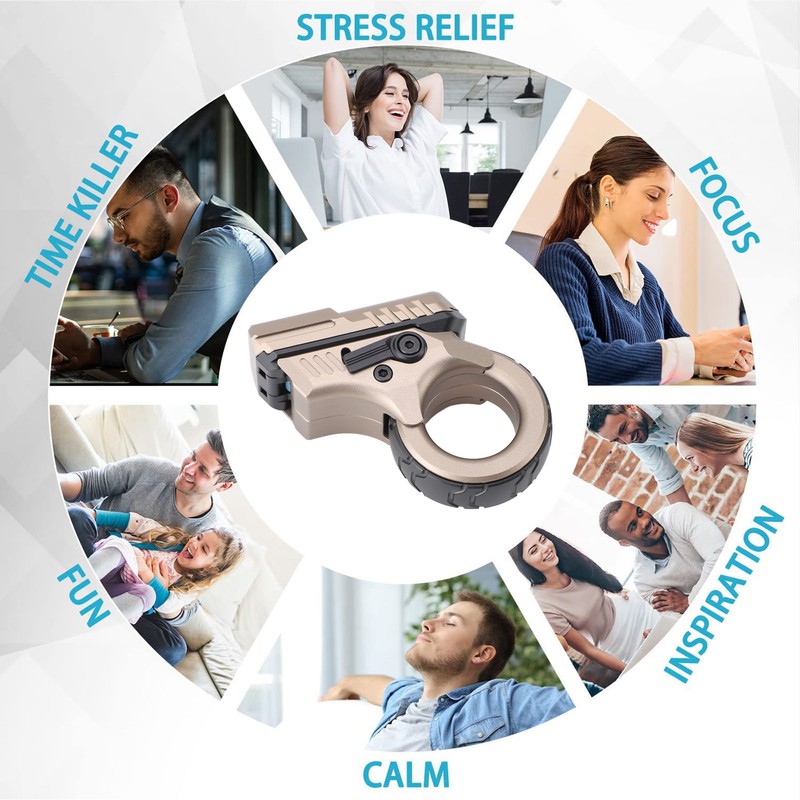 Fingertip Toy Gun Adult Fidgety Anxiety Sufferers Stress Relief Cool