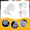 10pcs Glass Retainer Clips with Screws, Cabinet & Storm Door