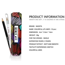 Juego delineador de labios Lápiz labial mate de larga duración 12 colores juego Impermeable Delineador de labios atractivo Juego Maquillaje Belleza