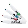4 Plumones Magistral + Liquido Para Pizarron + Borrador