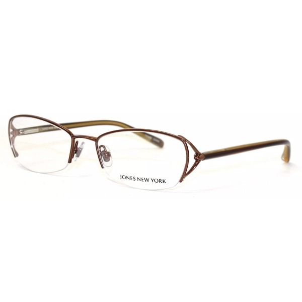 Jones New York Ophthalmic Metal Rimless Rectangle Eyewear Frame, J426