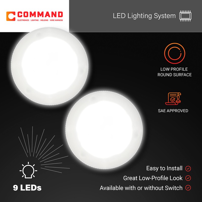 Command Electronics OEM LED RV Ceiling & Under-Cabinet Light –