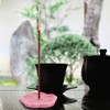 Didiseaon Ceramic Incense Plate Flower Shaped Incense Holder, Japanese Cherry