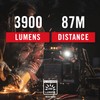 Coast CL40R 3900 Lumen Rechargeable Dual Power Rotating LED Aluminum