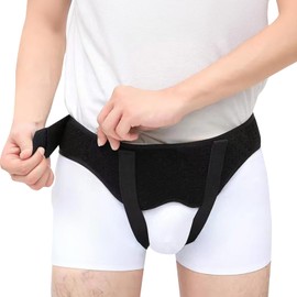 Krovat Groin Herniated Belt Supporter Groin Hip Herniated Band Support Belt Compression Pad for Men Women XL