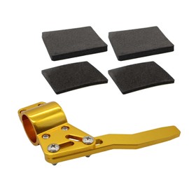 Funriche Turn Signal Lever Position Up Kit, General Purpose Turn Signal Lever Extension Stay, Angle Adjustment Function, Compatible with 0.7 - 1.1 inches (18 - 28 mm) (Gold)