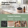 Passive Essential Oil Diffuser Lava Rock with Wood Base