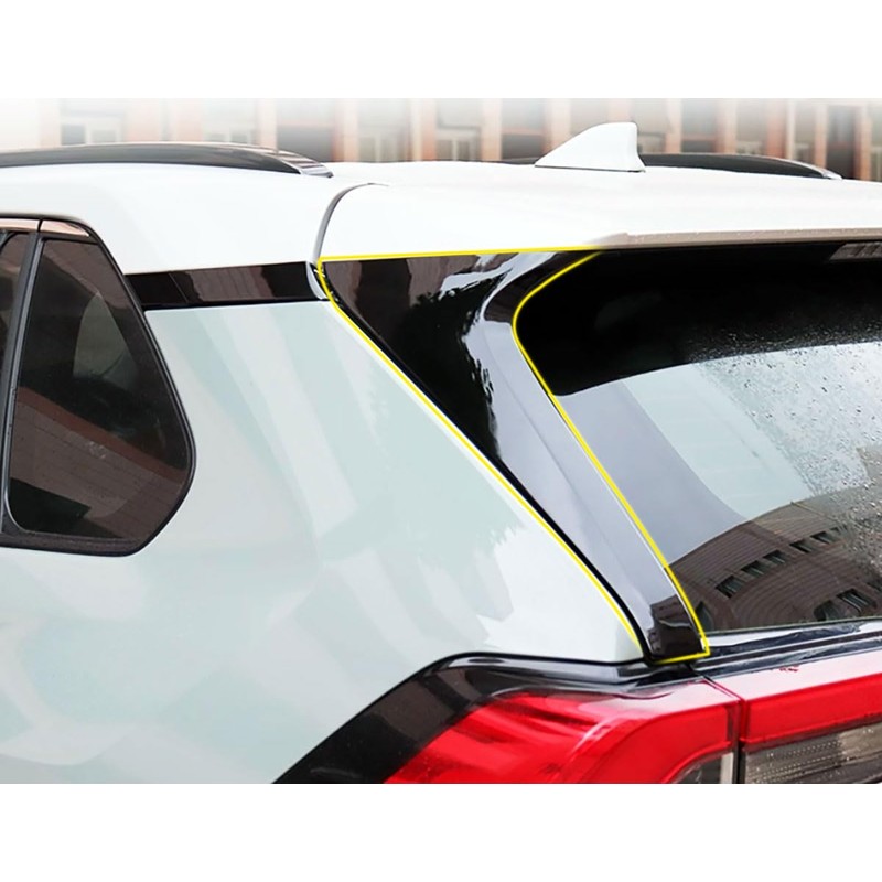 TERDARAY Rear Window C Pillar Side Wing Triangle Cover Trim
