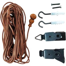Cabilock Curtain Lifter Cord Set for Roll up Blinds Roller Shade Replacement Pulley System Window Hardware Accessories 1.57X0.98X0.59 Inches