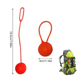 qijiefenCC LED Flashing Light School Bag,2pcs LED Collar Light,3 Light Modes,Waterproof Safety Light Reflector Pendant,for Night Walking & Camping