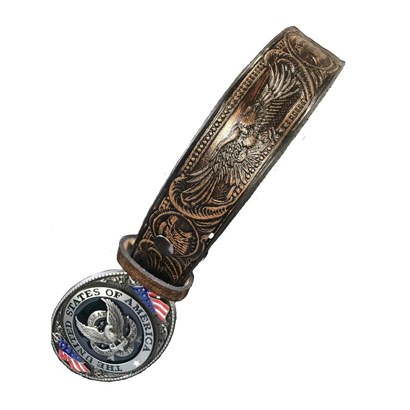United States of America Buckle and American Eagle Design Handmade