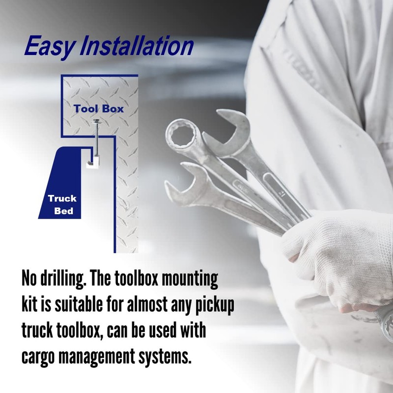 CHEDA Rail Mounting Clamp, Compatible with Tool Box Mount J