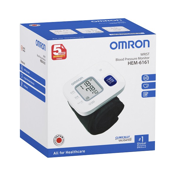 Omron HEM6161 WRIST Blood Pressure Monitor - (Replaces HEM6121)