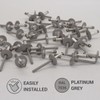 SKIR'CO Pack of 100 Large Flange Aluminium Blind Rivets 4.8