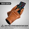 aaasportx Men's Leather Motorcycle Gloves with Touchscreen Function - Protectors