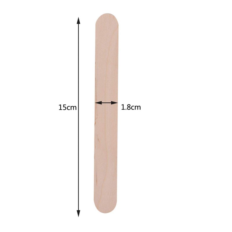 Rotekt 100Pcs / Bag Waxing Stick Spatula Aplicador Espátula de