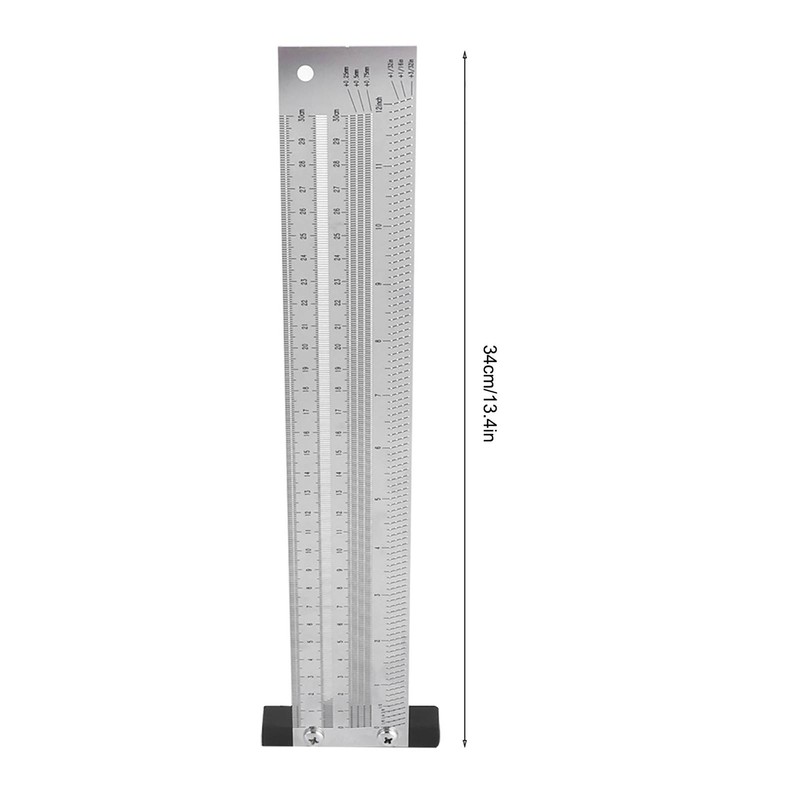 Ultra Precision Marking Ruler Stainless Steel Woodworking Scribing Ruler Gauging
