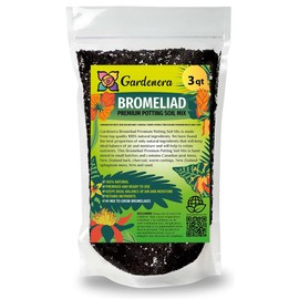 Gardenera Bromeliad Potting Mix - Provide Your Plants with The Perfect Soil Composition - 3 QUARTS