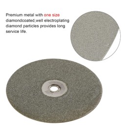 DZQ Diamond Grinding Wheel Disc Arbor Hole 6" x 1/2" Abrasive Lap 60/80/100/120 grit for Cutting or Sanding Stone and Glass Set of 4 Pieces