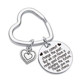 7RVZM Apology Keychain Forgive Me Jewelry Forgiveness Gift Apologizing Gift I'M Sorry Gifts For Her Him, Apology Keychain, Standard