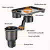 Vehicle-Mounted Multifunctional Water Cup Holder Tray Black Adjustable Cup Holder