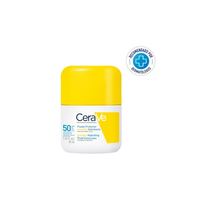 CeraVe Fluido Protector Invisible Hidratante 50FPS protector solar hidratante facial