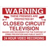 [WOOTTON INDUSTRIES LIMITED] Warning 24HR Video Recording Sign Rigid Plastic
