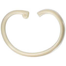 Carnation Home Fashions Hang Ease C Type Plastic Shower Curtain Hooks, Linen