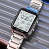 Men Led Digital Watch Creative Square Waterproof Backlight Pedometer Sports