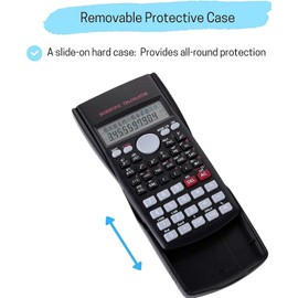 Handheld Multi-Function 2-Line Display Digital LCD Scientific Calculator School Secondary For Science Maths Stationary Calculator 240 Calculations Function Auto Power Off and also for colleges
