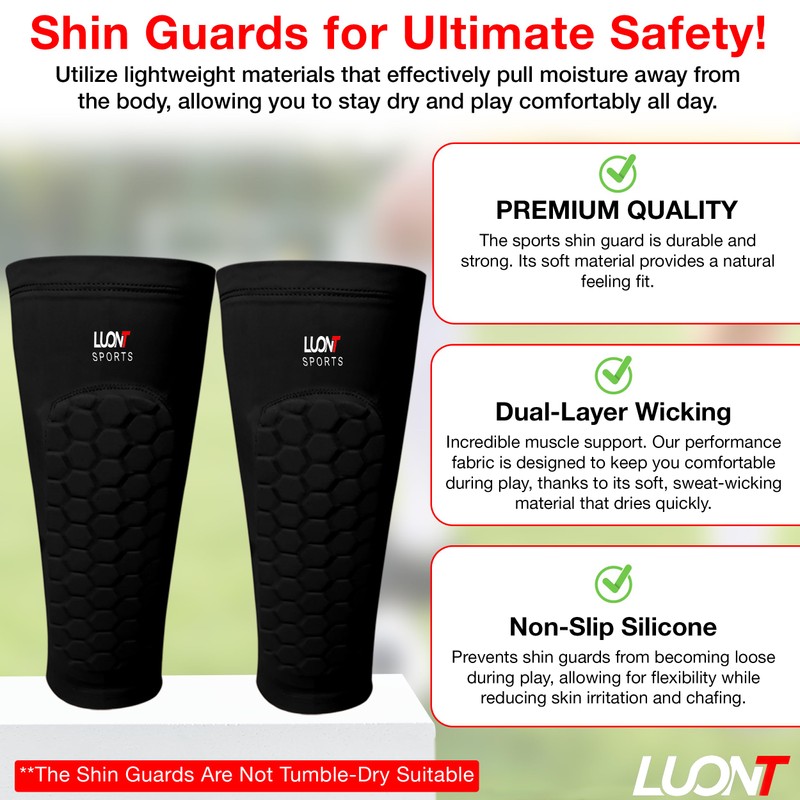 LUONT - Soccer Shin Guards for Men, Women & kids