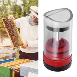 Mumusuki Queen Bee Marker Cage, Red Plastic Queen Bee Marking Bottle Tube Professional Beekeeping Equipment Tool for Queen Bee Marking