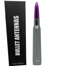 VMS-Racing VMS Gunmetal and Purple Bullet Antenna for Ford Bronco F150 F250 Excursion 5.5in