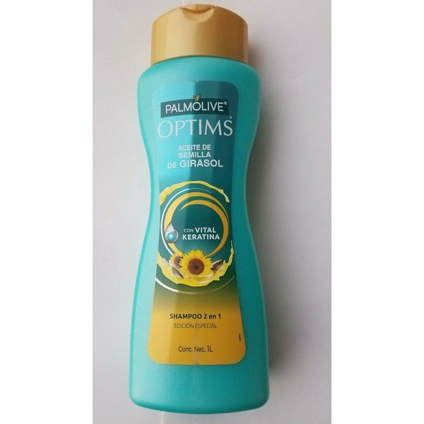 PALMOLIVE OPTIMS SHAMPOO 2 IN 1 ACEITE DE SEMILLA GIRASOL