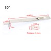 Stainless Steel Door Gate Flush Bolt Latch Lever Action Flush