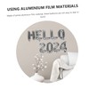 Alipis Aluminum Film Balloons Kit 2024 New Year Decorative Banners