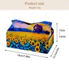 2 Pack Tissue Box Cover Holder, Provence Hokkaido Lavender Field