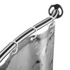 Adjustable Chrome Curved Shower Curtain Rod, 42-72 Inches Shower Curtain