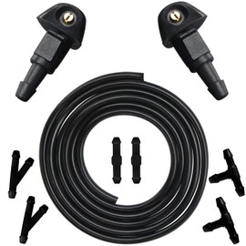 Amavoler Windshield Washer Nozzles Kit Replacement Fit For Honda Acura Civic 87-05, CRV 96-11, HR-V 99-06, Accord 03-08, RSX 02-06, TSX 04-06, PRELUDE 97-2001. OEM #: 76810-SWA-E01.