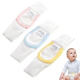 EIH1 Pack of 3 navel cord nappy belt, belly button band, baby belly band, belly belt for babies, belly band, nappy closure, L