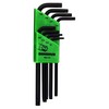 BONDHUS Torx® L-Wrench Anti-Fidget Set, Black Dyed, 8 Piece Set