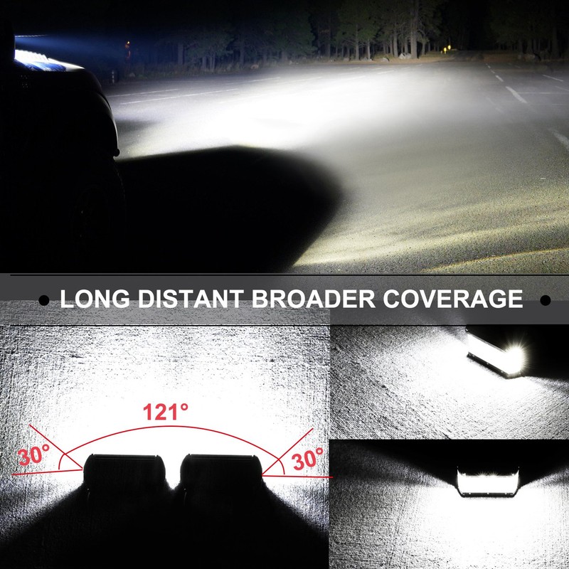 Side Shooter LED Lights, AutoPowerPlus 2pcs 5 inch 120W LED