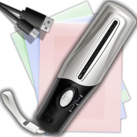 Retoo Destructora de Papel portátil Multifuncional Mini USB eléctrica portátil para Oficina, hogar, CD, Tarjeta de crédito, trituradora de Papel sin