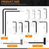 Rustark 13Pcs Guitar Allen Wrench Truss Rod Wrench Set, 4mm