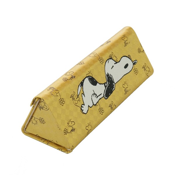 Peanuts Portable Case Peanut Snoopy Glasses Case Foldable, DW1209 Yellow